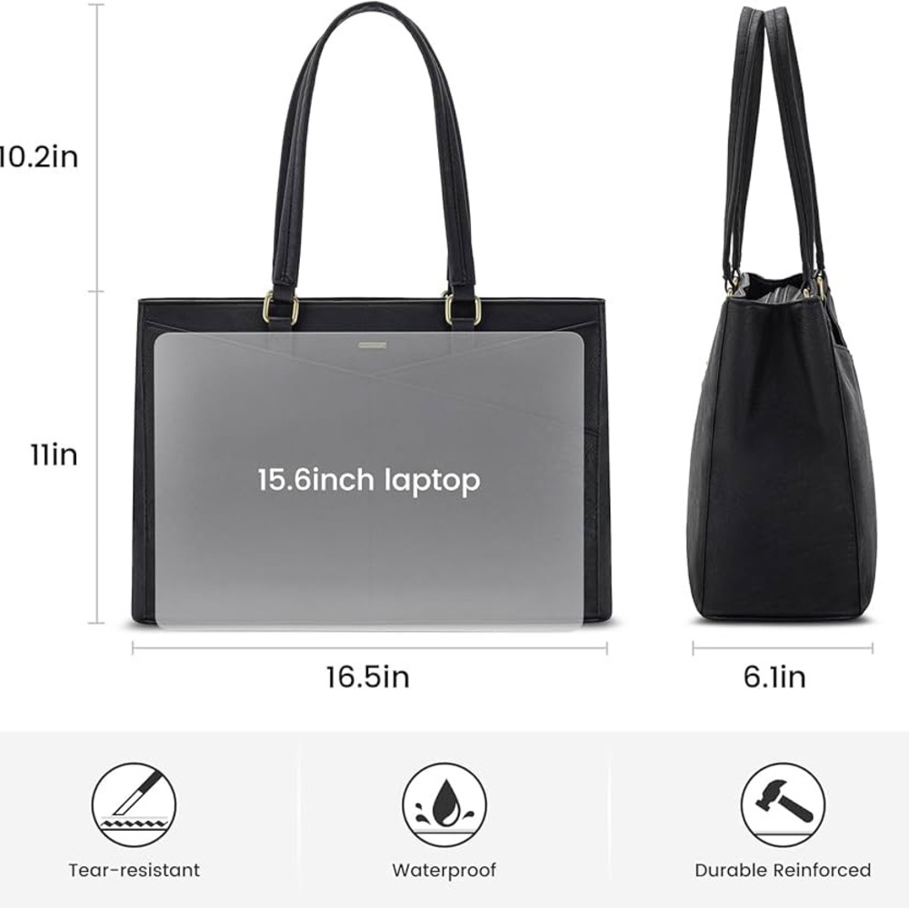 Lovevook NWT Black Women's Laptop Work/Travel
Minimalist ‘Business Fashion’ Bag - Picture 5 of 16